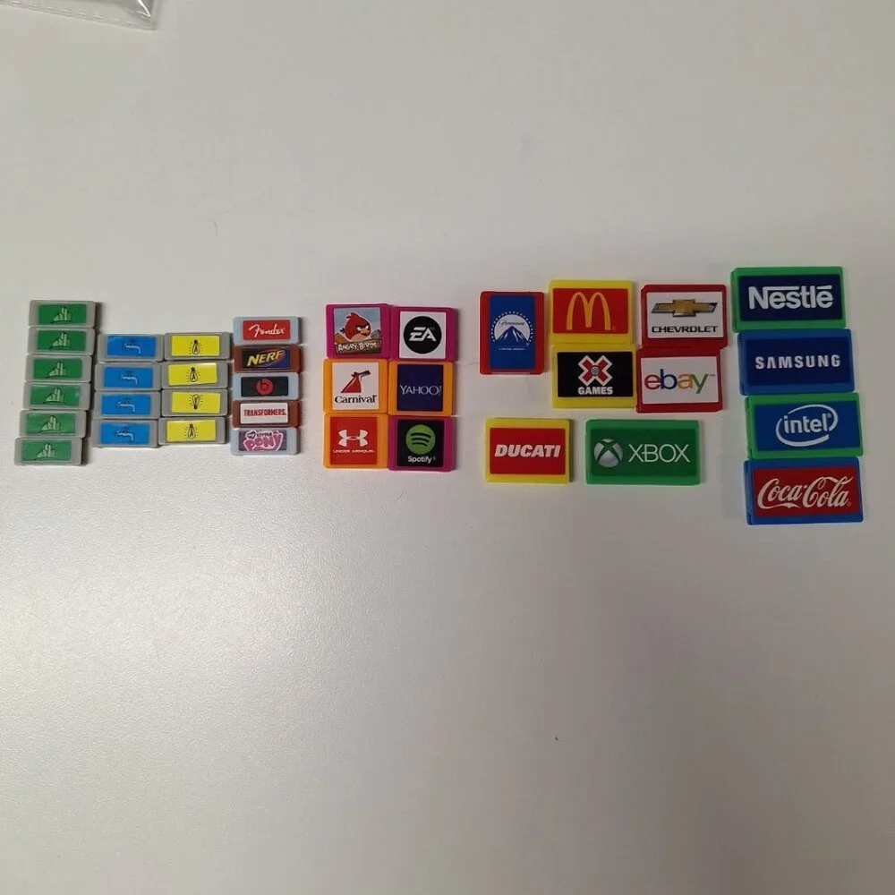 Monopoly Empire 2014‎ Replacement Property Tokens Tiles Business Office Deeds